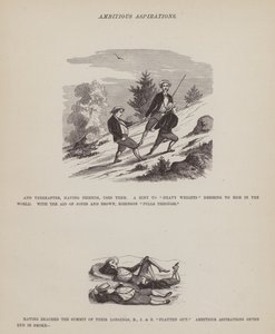 Side fra The American Tour of Mrs Brown, Jones and Robinson (gravering) av Richard Doyle