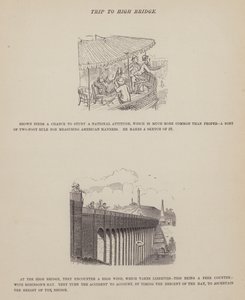 Side fra The American Tour of Mrs Brown, Jones and Robinson (gravering) av Richard Doyle