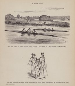 Side fra The American Tour of Mrs Brown, Jones and Robinson (gravering) av Richard Doyle