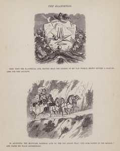 Side fra The American Tour of Mrs Brown, Jones and Robinson (gravering) av Richard Doyle