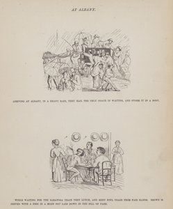 Side fra The American Tour of Mrs Brown, Jones and Robinson (gravering) av Richard Doyle