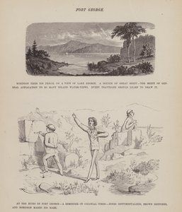 Side fra The American Tour of Mrs Brown, Jones and Robinson (gravering) av Richard Doyle