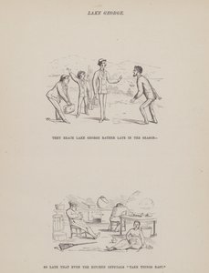 Side fra The American Tour of Mrs Brown, Jones and Robinson (gravering) av Richard Doyle