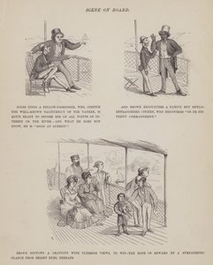 Side fra The American Tour of Mrs Brown, Jones and Robinson (gravering) av Richard Doyle