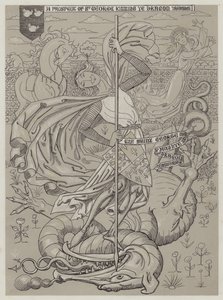 St George dreper dragen (akvatint) av Richard Doyle