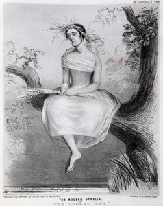 Den moderne Ophelia, eller The Doomed one, 1845 av Richard Doyle