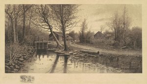 Uten tittel (Pastorale scene med sagbruk) av Richard Dudensing
