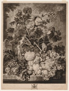 Et fruktstykke, 1781. av Richard Earlom