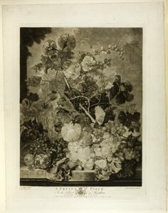 A Fruit Piece, fra The Houghton Gallery av Richard Earlom