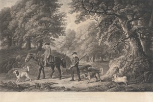 Game Keepers. Til høyre ærede. Lord Viscount Torrington av Richard Earlom