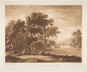 Landskap med figurer, 1774. av Richard Earlom