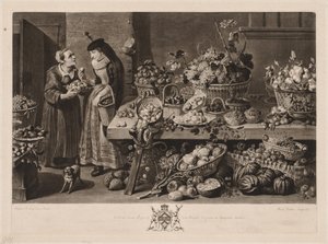 De fire markedene: Fruktmarkedet, 1775. av Richard Earlom