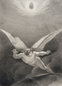 Satan hopper over himmelens vegger, fra en fransk utgave av 