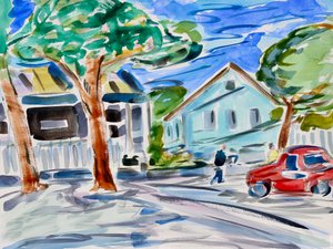 En liten by, 2020 av Richard Fox