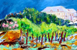 Chateau og Vines, 2017 av Richard Fox