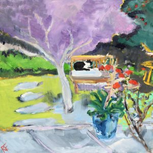 Emily i hvile, 2019 av Richard Fox
