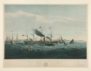 Til minne om etableringen av Steam Navigation mellom Storbritannia og Amerika