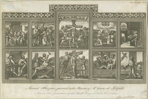 Lichfield - Ancient alter-Piece: gravering, nd [c 1785] (trykk)
