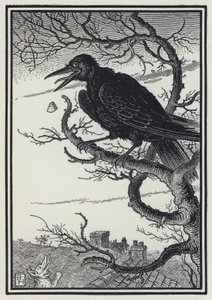 The Fox And The Crow (gravering)