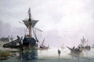 Shoreham (akvarell på papir) av Richard Henry Nibbs