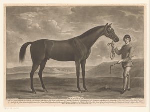 Racepaard med jockey Matchem (tittel på objekt)