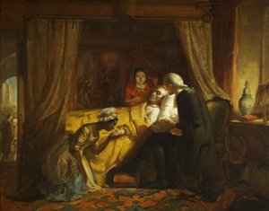 The Death of Edward Colston, ca. 1844 (olje på lerret) av Richard J. Lewis