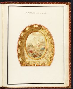 Tak i auditoriet, fra Samling av planer for Petit Trianon av Richard Mique (1728-94)
