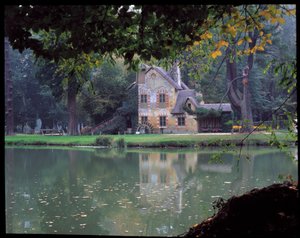 Hameau de la Reine - La Maison de la Reine ved Hameau de la Reine Marie Antoinette, i parken til Chateau de Versailles.
