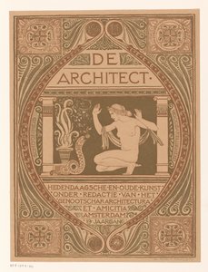Omslagsdesign for: De Architect, 1911