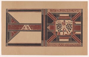 Omslagsdesign for: Wendingen, 1921 Arbeidet til delegatmedlemmene (tittel på objekt)
