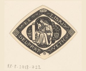 Ex libris av Delprat-Veth av Richard Nicolaüs Roland Holst