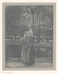 Husjenter ved en dam av Richard Nicolaüs Roland Holst