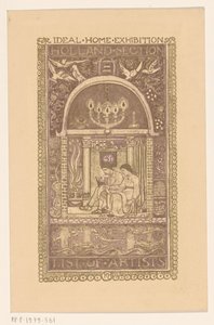 Omslagsdesign for: Catalog of the Ideal Home Exhibition, 1912 av Richard Nicolaüs Roland Holst