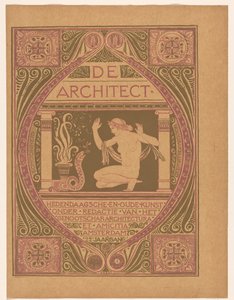 Omslagsdesign for: De Architect, 1911 av Richard Nicolaüs Roland Holst