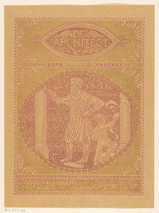 Omslagsdesign for: De Architect, 1911 av Richard Nicolaüs Roland Holst