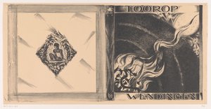 Omslagsdesign for: Wendingen, Toorop nummer, 1928 av Richard Nicolaüs Roland Holst