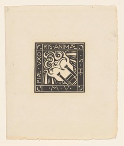 Vigne ter reminiscence aan Mary Vincentia Huizinga-Schorer Sjelens fromme hustru M.V.H.S. (tittel på objekt) av Richard Nicolaüs Roland Holst