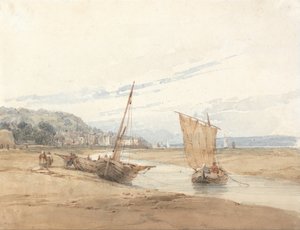 Nær Honfleur av Richard Parkes Bonington