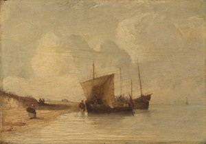 Normandiekysten av Richard Parkes Bonington