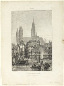 Notre Dame-katedralen i Rouen av Richard Parkes Bonington