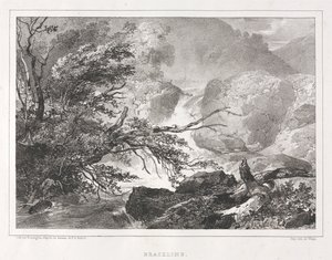 Pittoresk utsikt over Skottland: Brackline av Richard Parkes Bonington