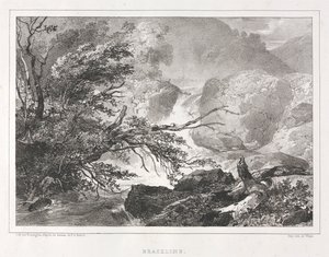 Pittoreske utsikter over Skottland: Brackline, 1826. av Richard Parkes Bonington