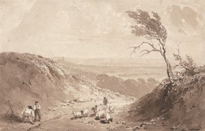 Veiarbeidere, nær Lillebonne av Richard Parkes Bonington