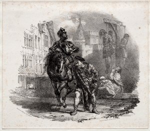 Flukten fra Argyle Castle av Richard Parkes Bonington