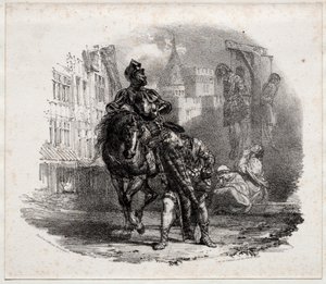 Flukten fra Argyle Castle, 1826. av Richard Parkes Bonington