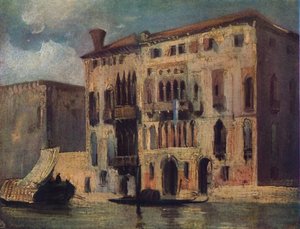 Utsikt over Canal Grande, 1800-tallet av Richard Parkes Bonington