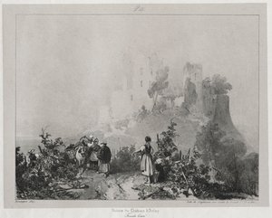Pittoreske og romantiske reiser i det gamle Frankrike, Franche-Comté..., 1825. av Richard Parkes Bonington