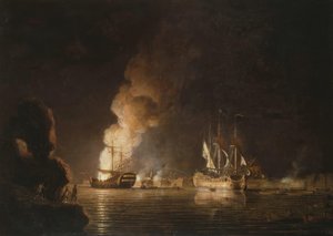 Erobring av Louisbourg 1758 / Gem. v. Paton.
