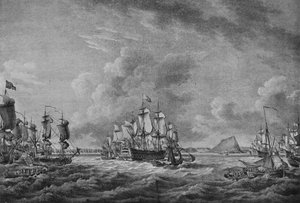 Howe i Gibraltar, c1785