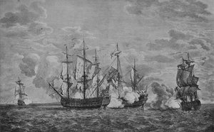 The Buckingham and the Florissant, c1760